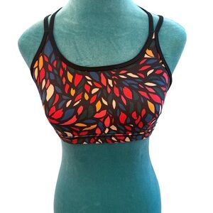 Born Primitive Colorful Leaf Pattern Women's Sports Bra